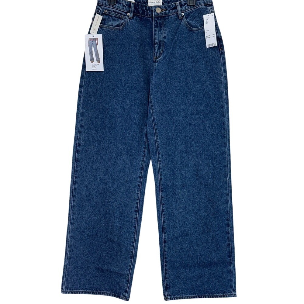 Abrand Jeans 99 Low Baggy Wide Leg Jeans Denim Medi Blue 26 NWT Urban Outfitters